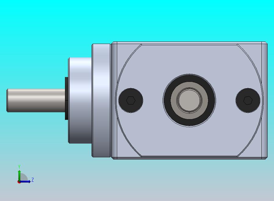 齿轮箱 90 度直角锥齿轮箱 1_1 单输出轴