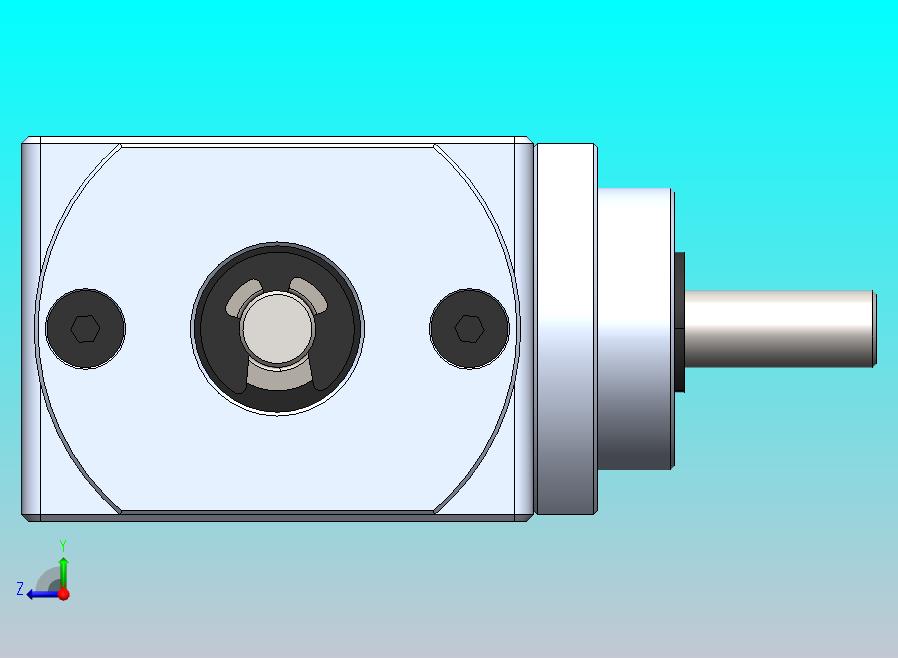 齿轮箱 90 度直角锥齿轮箱 1_1 单输出轴