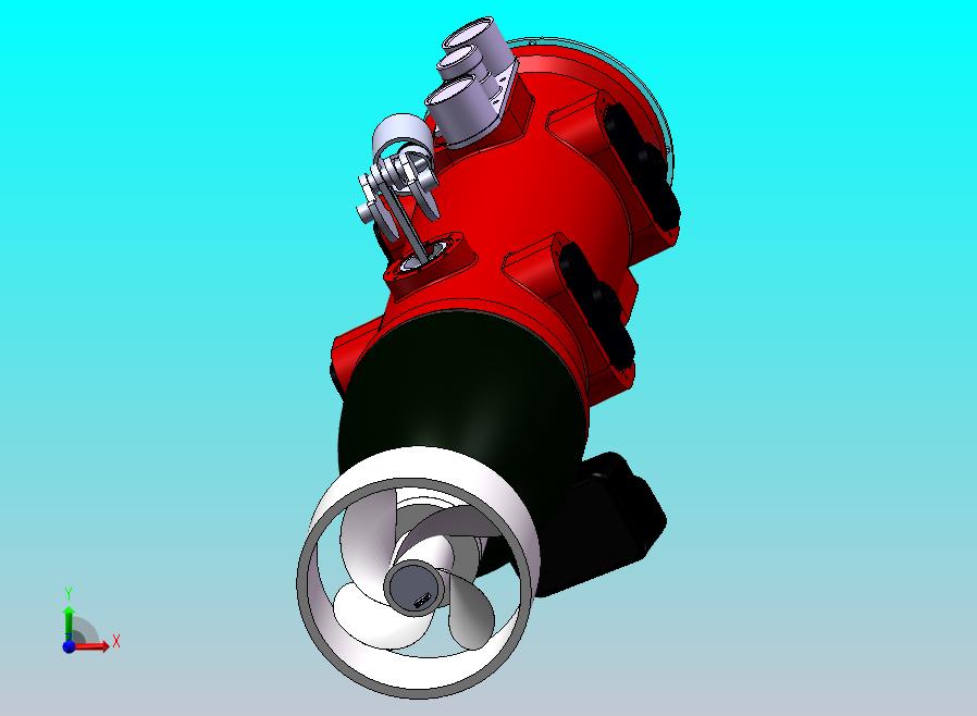 带 GoPro 的 ROV 模型