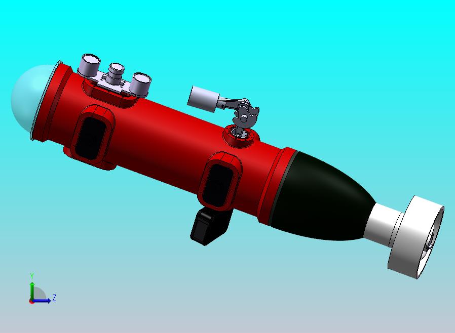 带 GoPro 的 ROV 模型