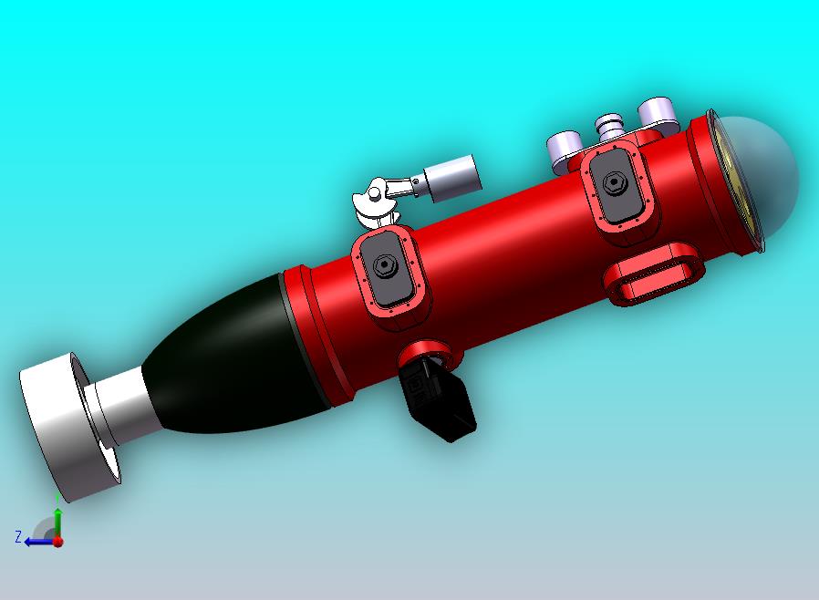 带 GoPro 的 ROV 模型