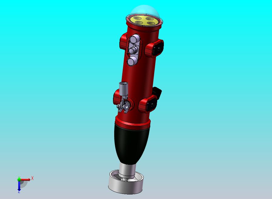 带 GoPro 的 ROV 模型