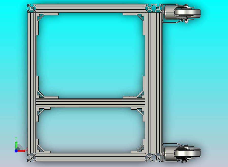 多节铝型材移动车