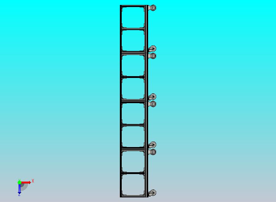 多节铝型材移动车