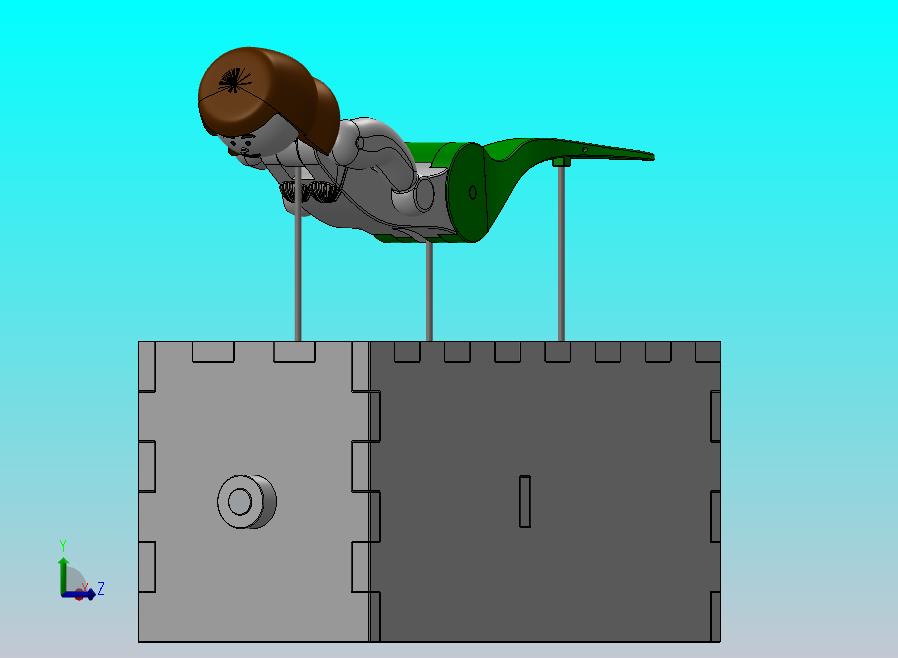 美人鱼木制玩具