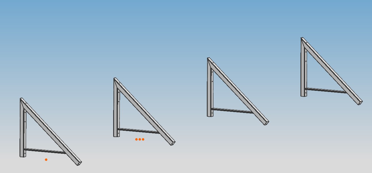 入口雨棚的简单悬臂支架