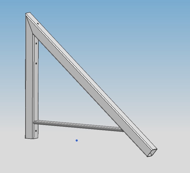 入口雨棚的简单悬臂支架