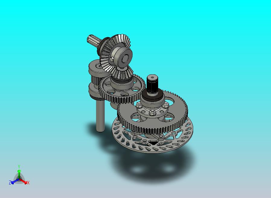 BAJA四轮驱动传动系统和中央制动系统