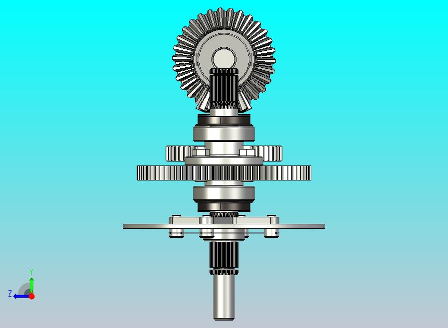 BAJA四轮驱动传动系统和中央制动系统