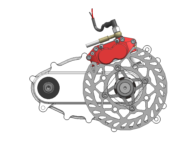 BAJA四轮驱动传动系统和中央制动系统