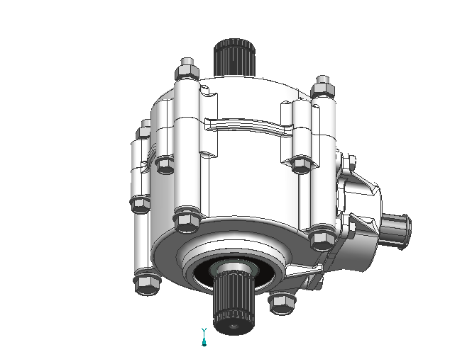 BAJA四轮驱动传动系统和中央制动系统