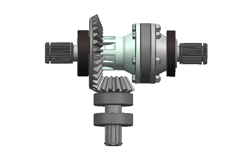 BAJA四轮驱动传动系统和中央制动系统