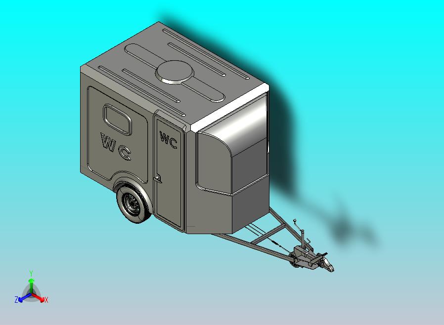 移动公共卫生间WC拖车