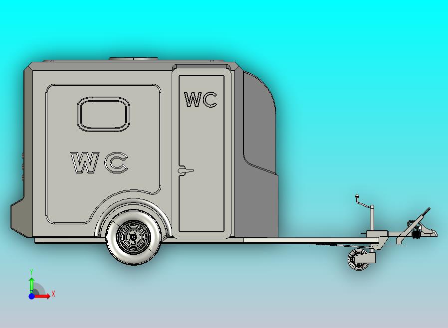 移动公共卫生间WC拖车