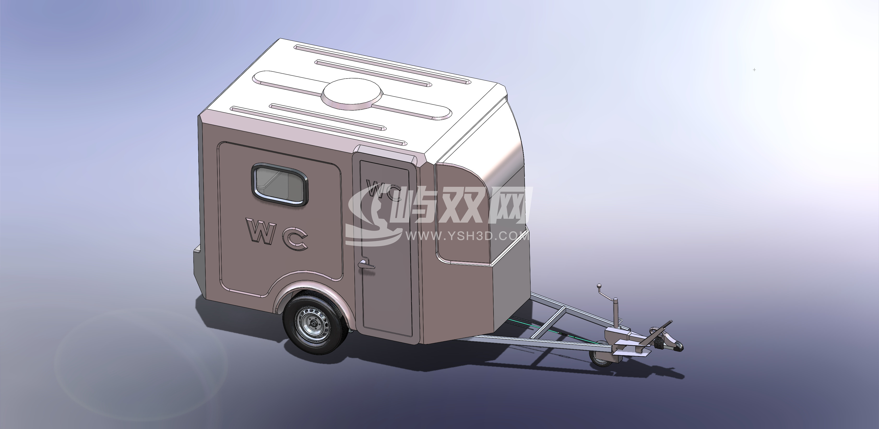 移动公共卫生间WC拖车