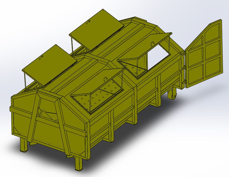 6立方米大型垃圾箱