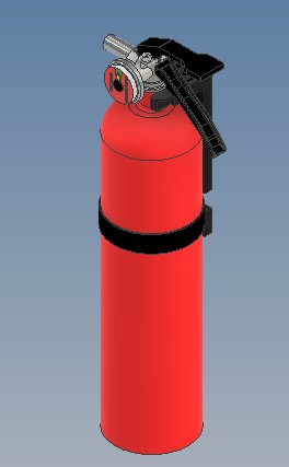 3磅红色灭火器