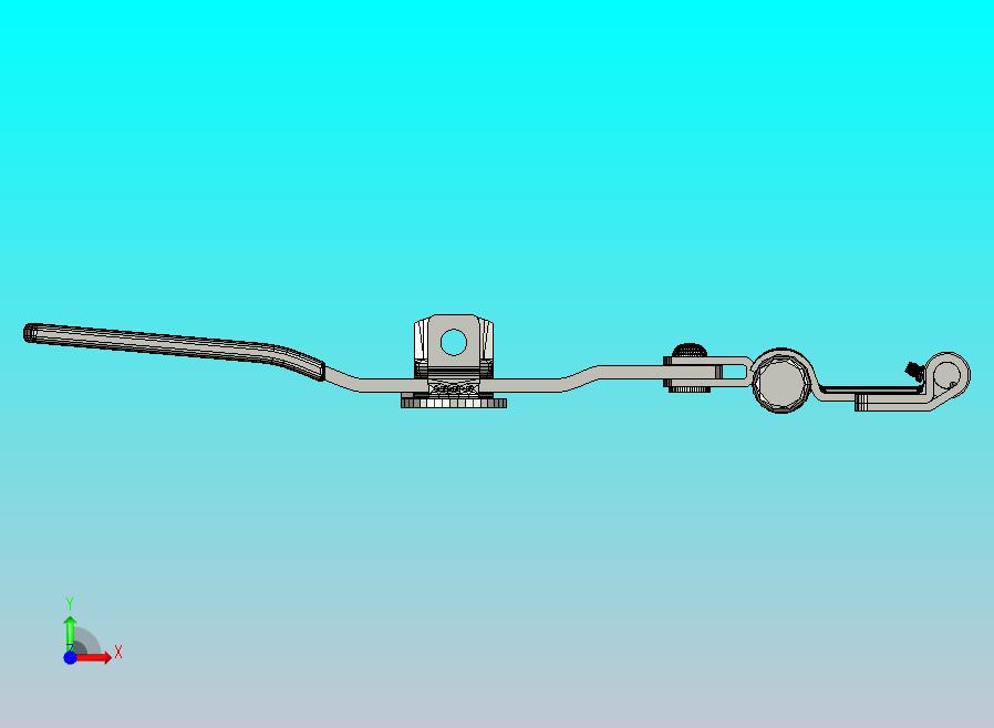 55英寸长，带橡胶端盖的条形锁