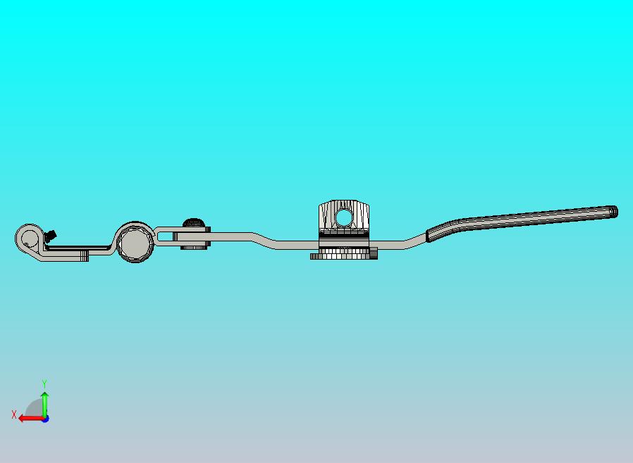 55英寸长，带橡胶端盖的条形锁