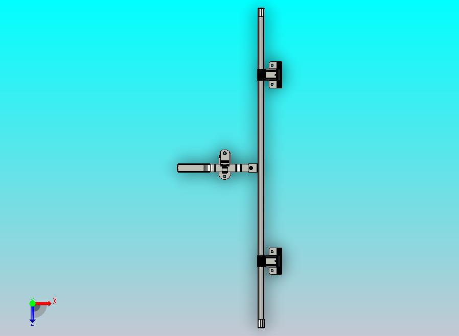 55英寸长，带橡胶端盖的条形锁