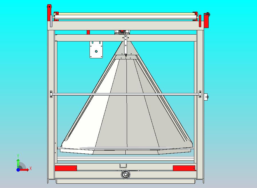 无纺布收料机构