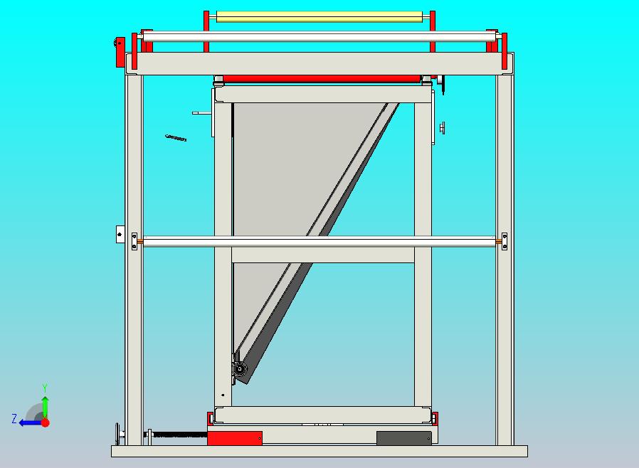 无纺布收料机构