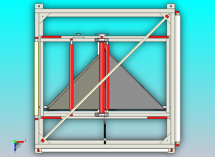 无纺布收料机构