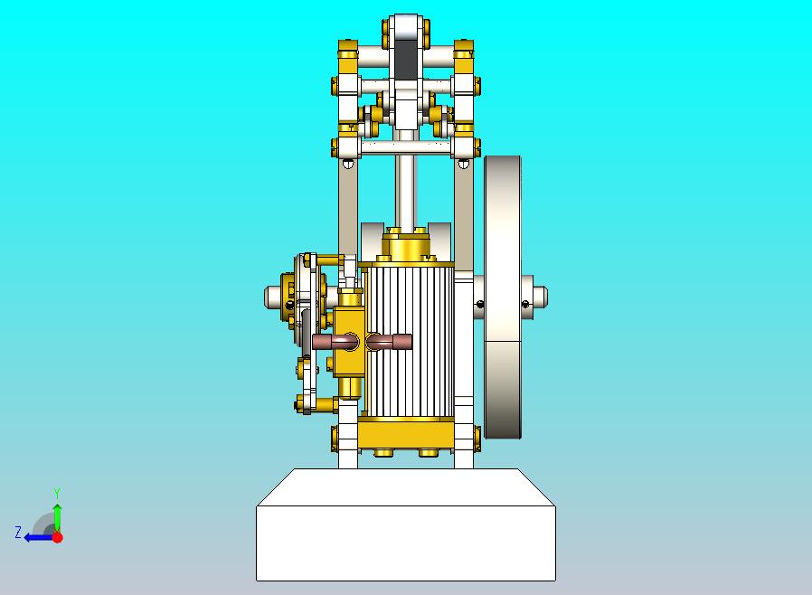 单缸平衡梁式蒸汽机
