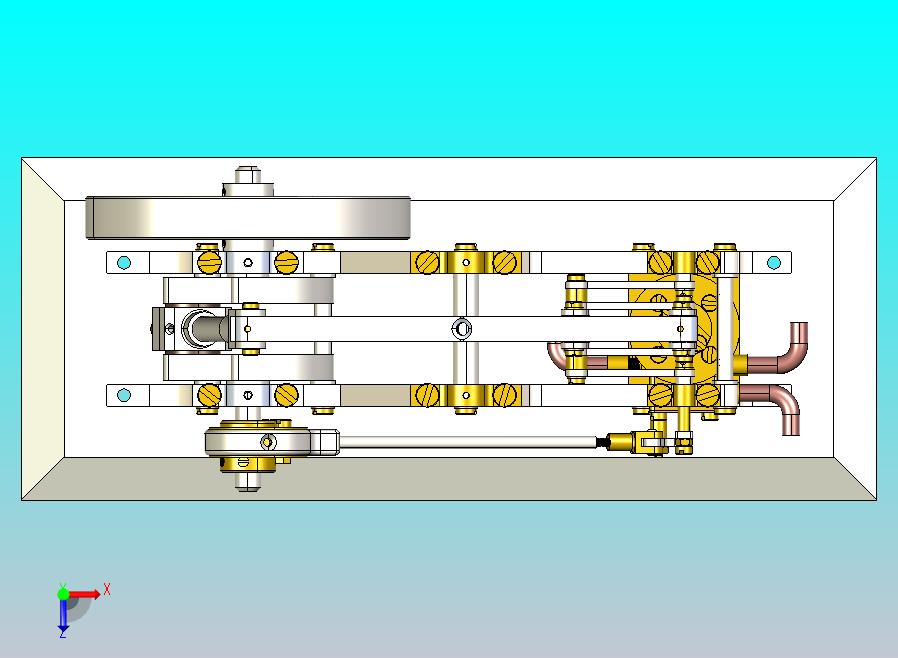 单缸平衡梁式蒸汽机
