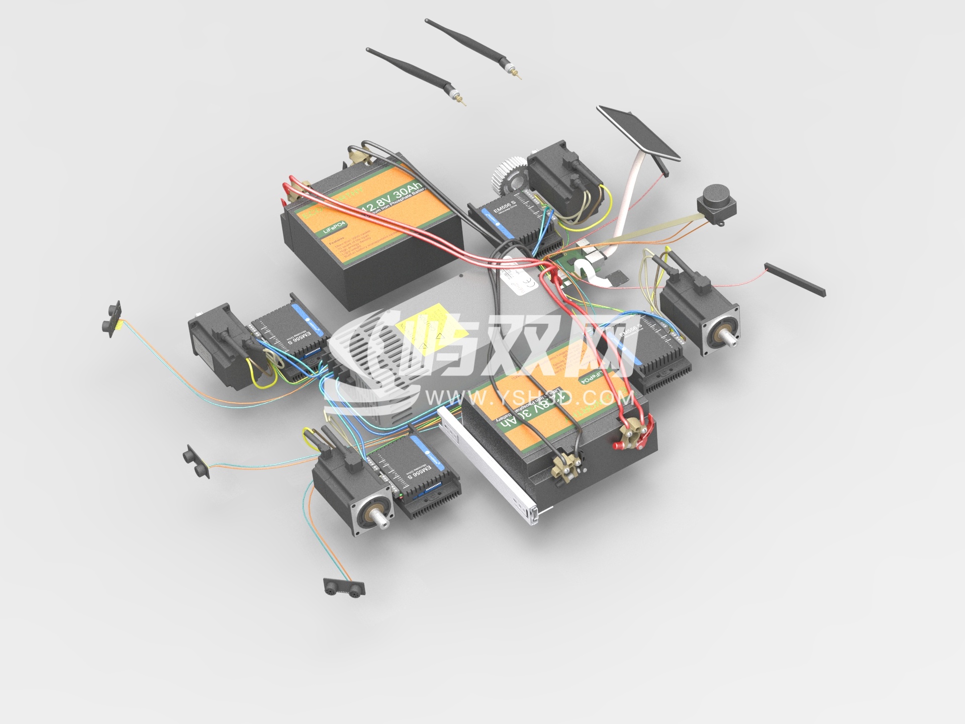 碳纤维麦克纳姆轮小车
