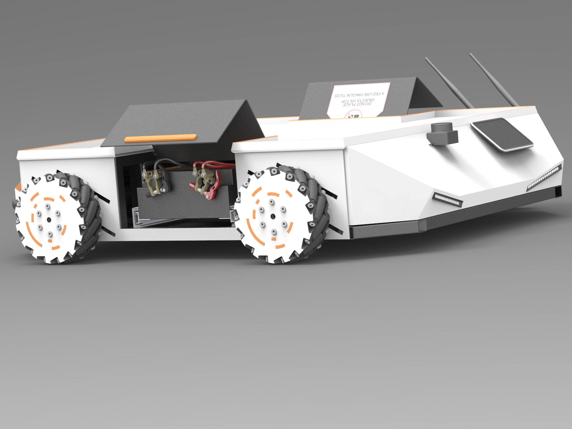 碳纤维麦克纳姆轮小车