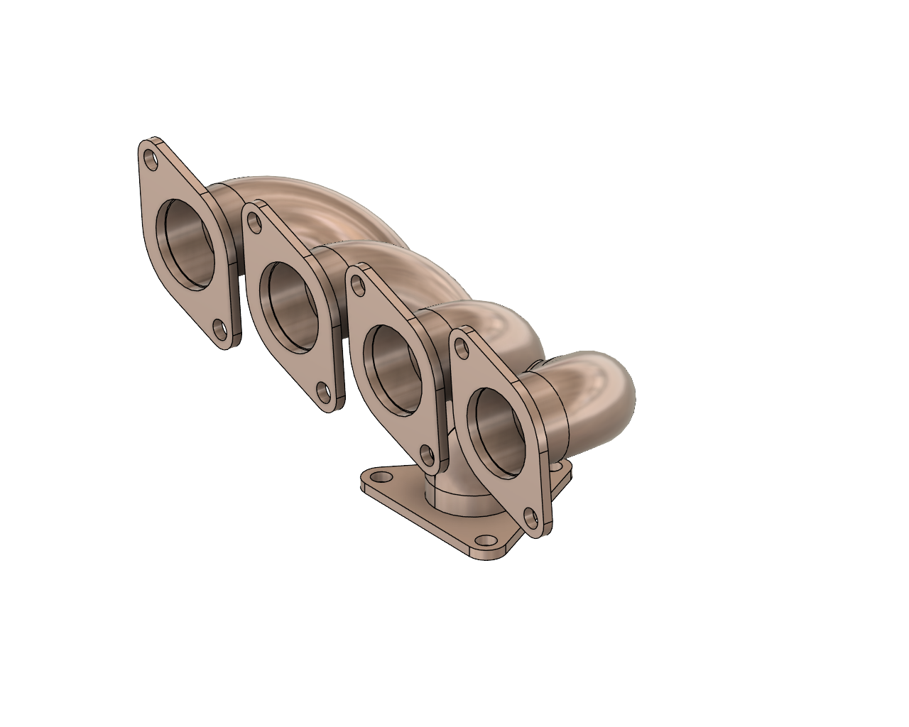 四缸发动机排气歧管