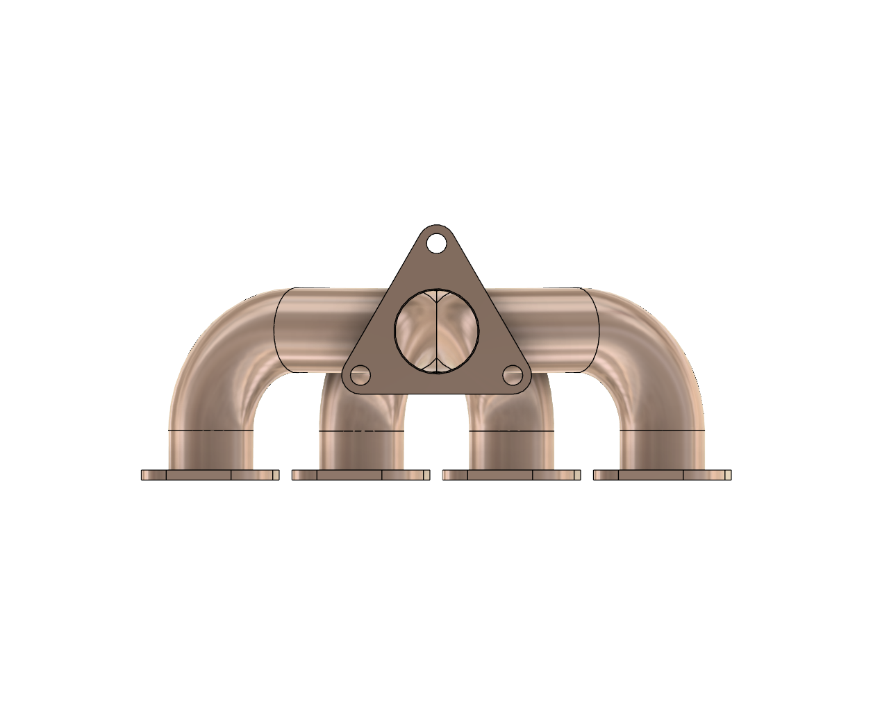 四缸发动机排气歧管