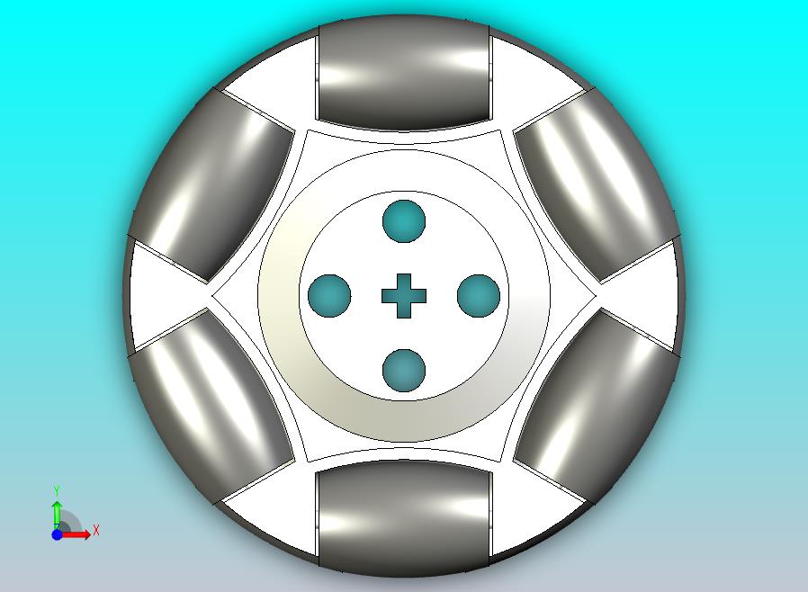 2.5英寸 65276 乐高全向轮