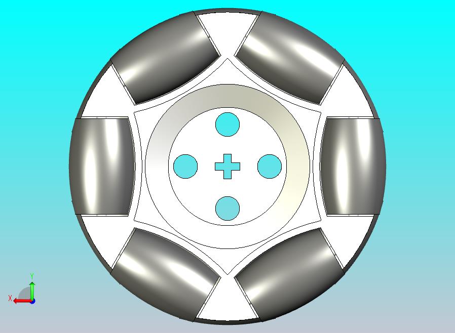 2.5英寸 65276 乐高全向轮