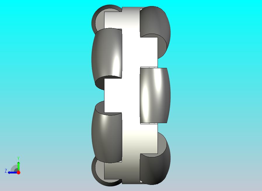 2.5英寸 65276 乐高全向轮