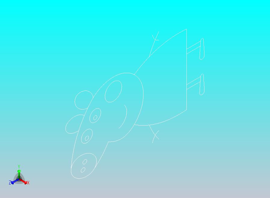 小猪佩奇二维草图模型