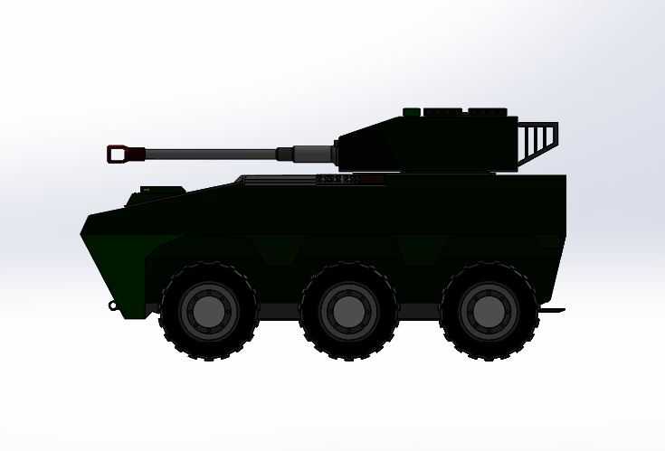 6×6 轮式火力支援车