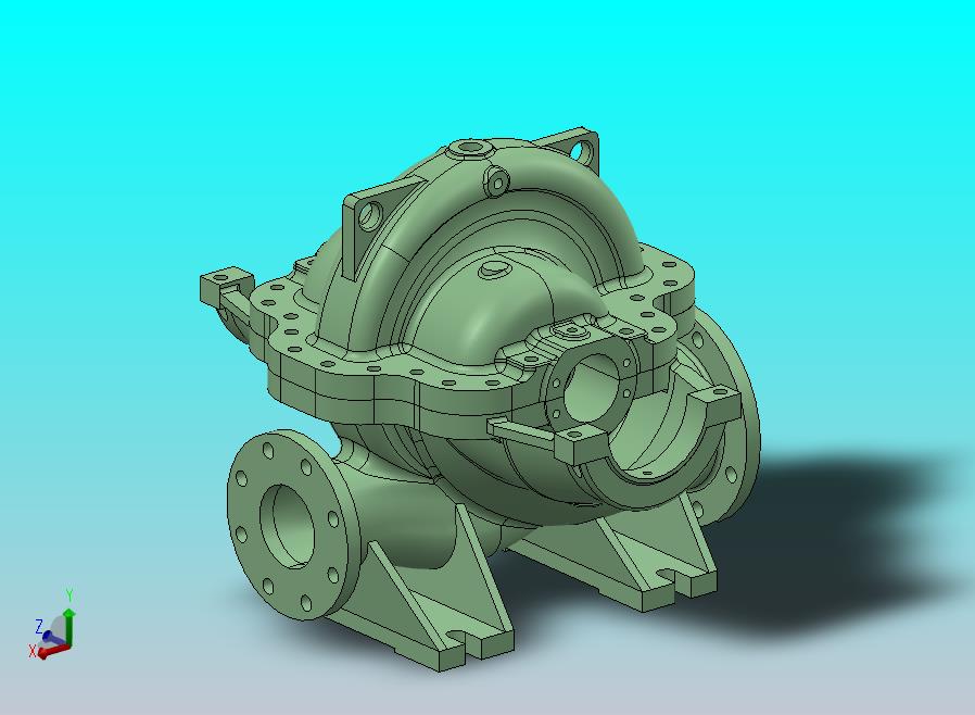 大流量双吸抽水泵