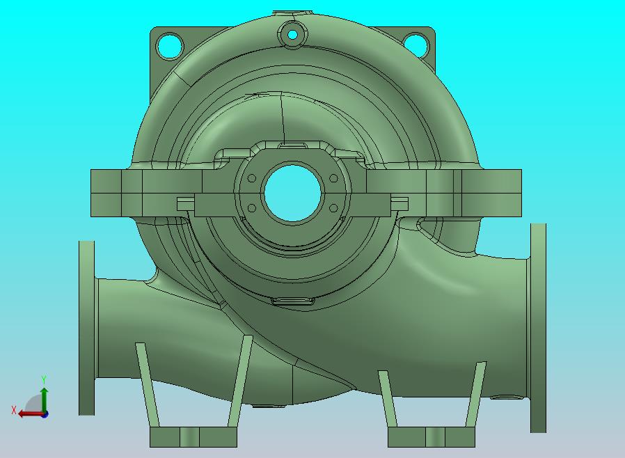 大流量双吸抽水泵