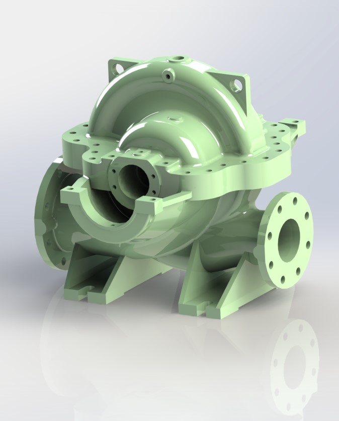 大流量双吸抽水泵