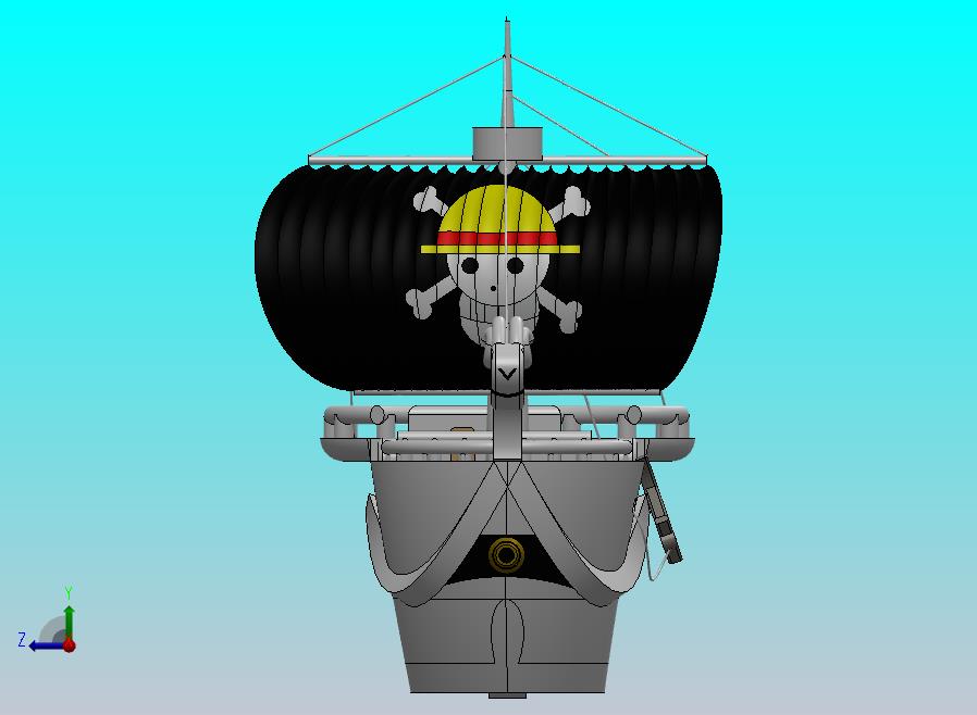 海贼王路飞航船模型