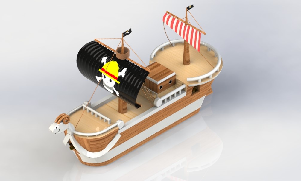 海贼王路飞航船模型