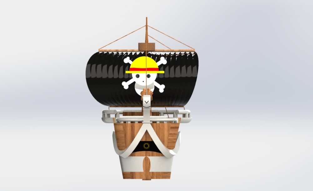 海贼王路飞航船模型