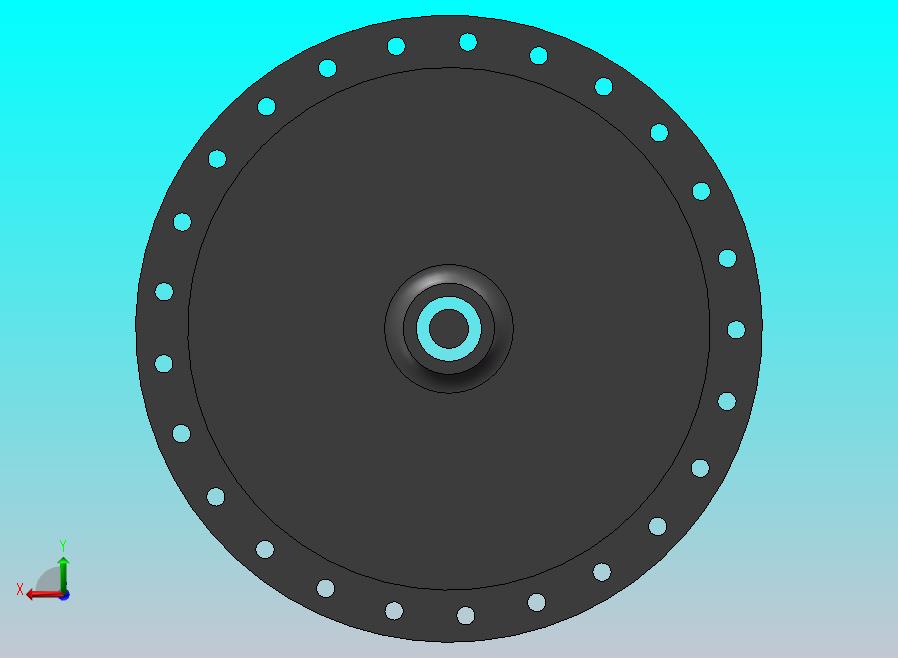 电动自行车电动车后轮毂模型 