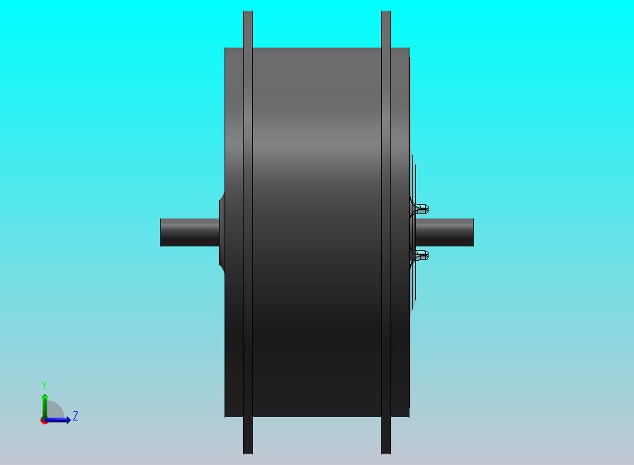 电动自行车电动车后轮毂模型 