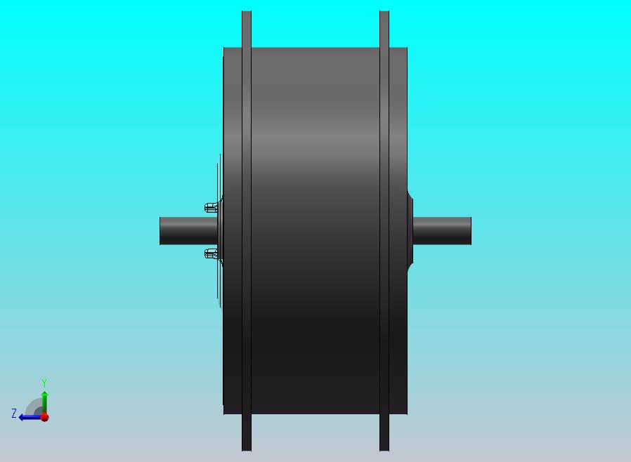 电动自行车电动车后轮毂模型 