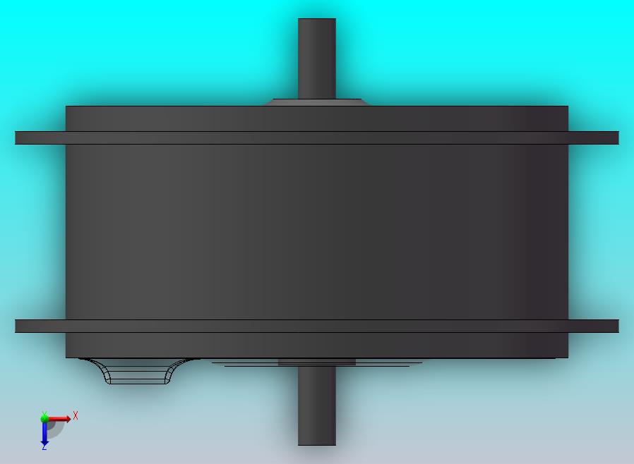 电动自行车电动车后轮毂模型 