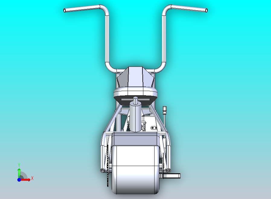 前轮伸出式摩托车