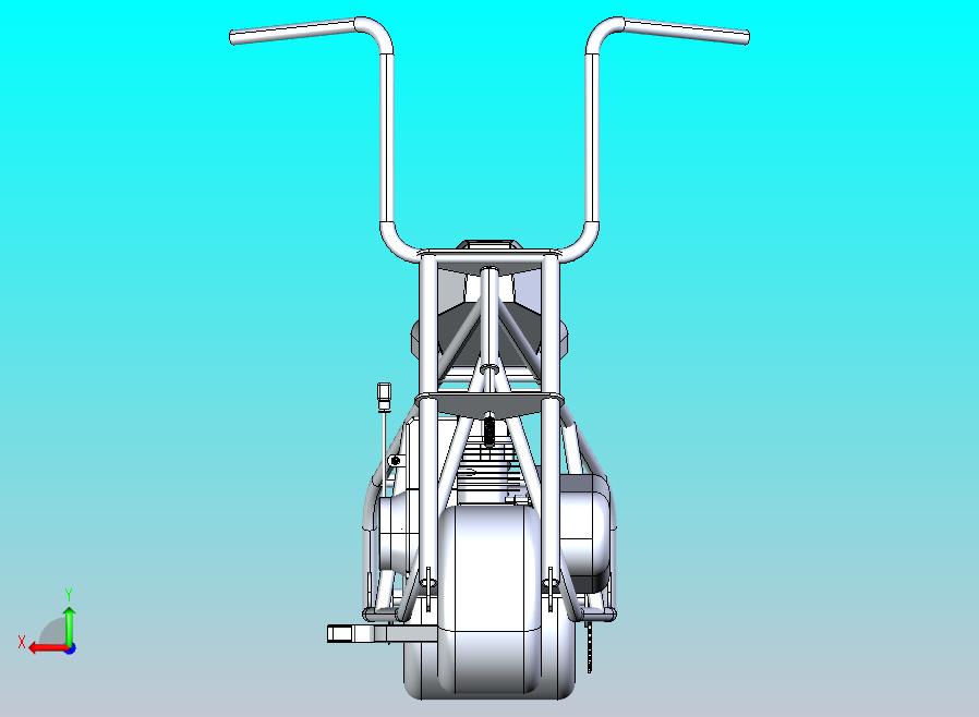 前轮伸出式摩托车